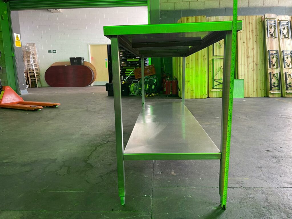 Stainless Steel Prep Table - 190cm - Grade B