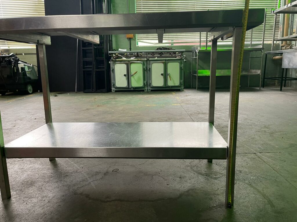 Stainless Steel Prep Table w/ Upstand - 120cm - Grade B